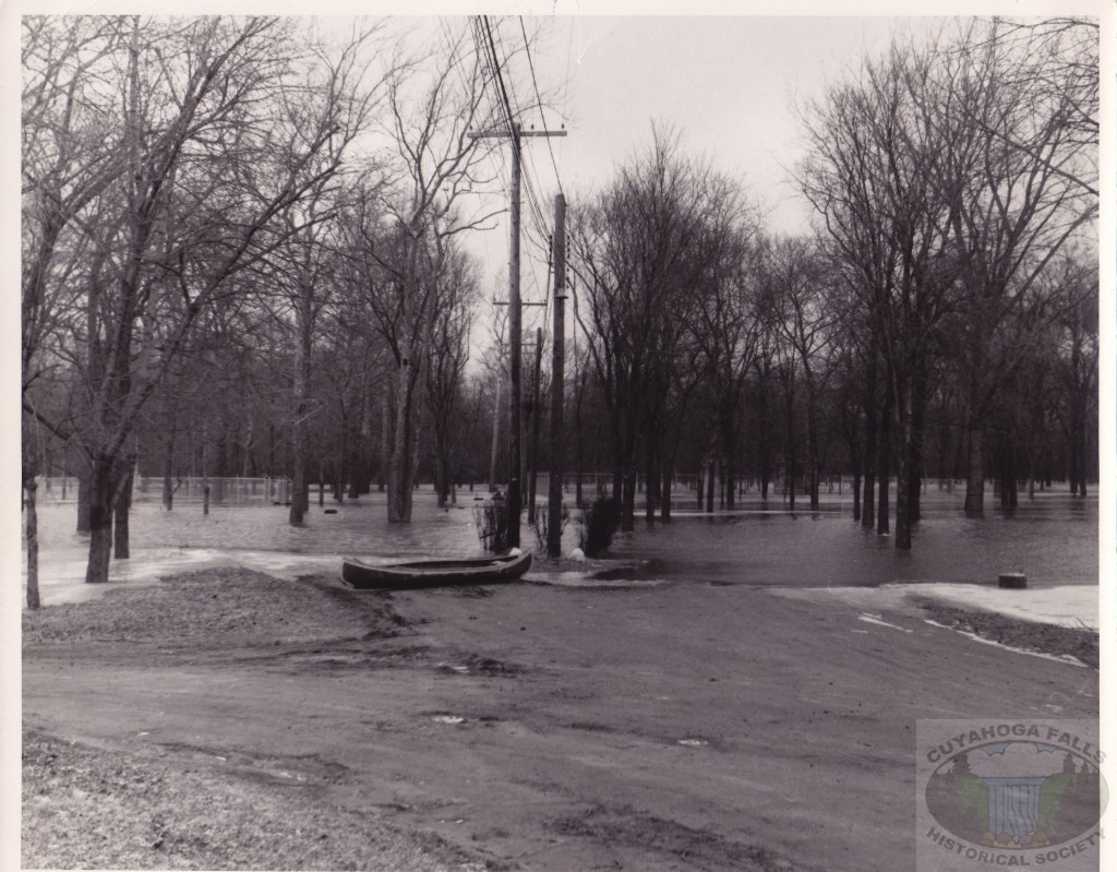 Water Works Flooding at Entrance to Picnic Area, 1959