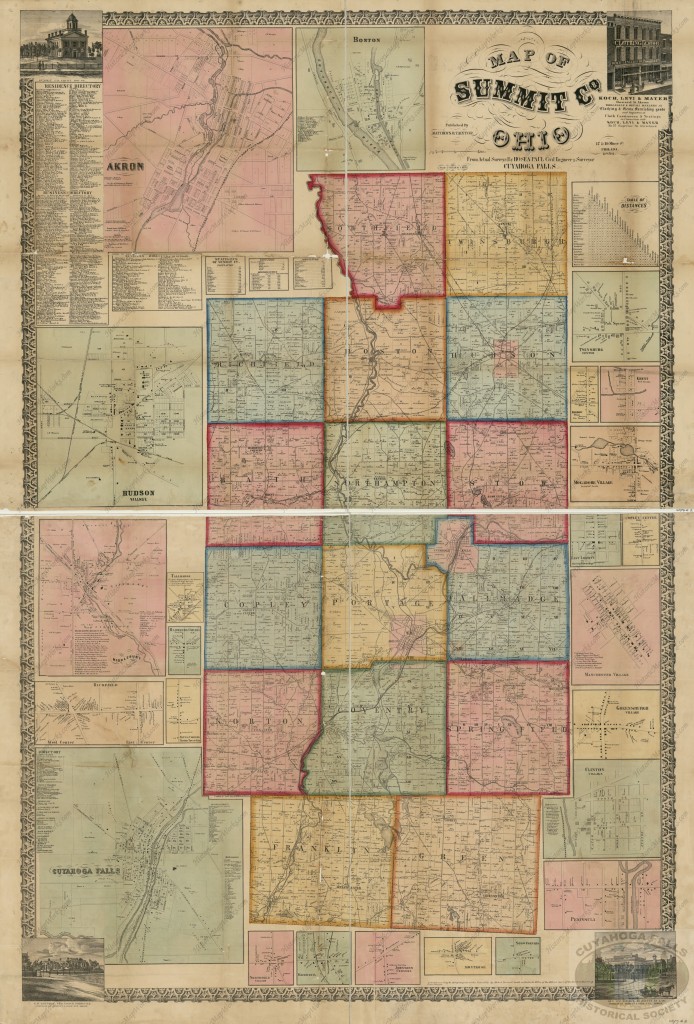 1856 Map of Summit County